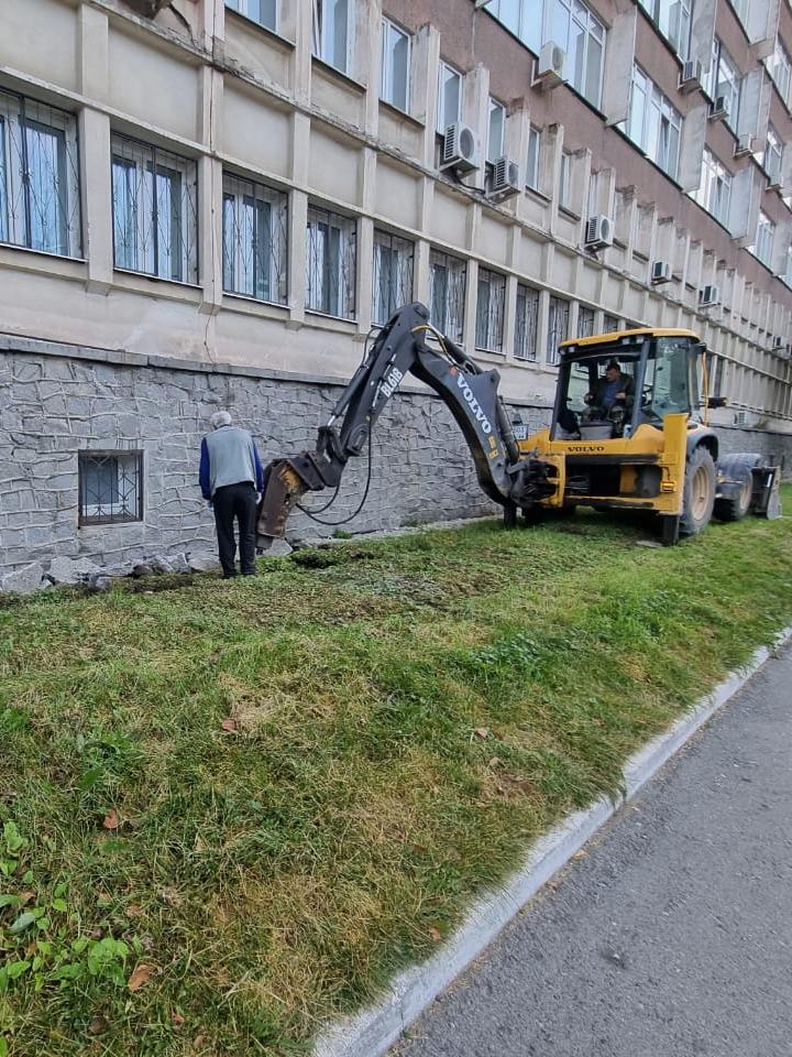 Обустройство отмостки здания