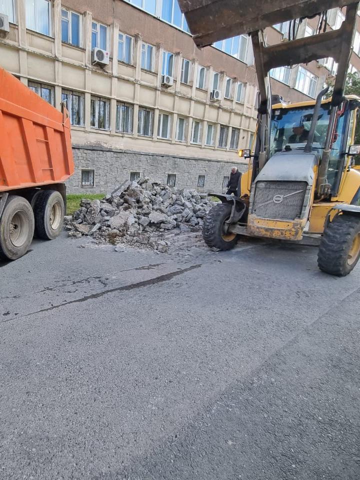 Обустройство отмостки здания