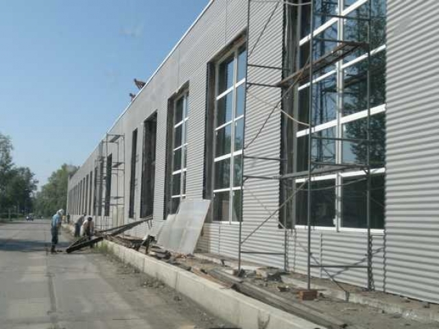Фасад административного здания ОАО "АМЗ"ВЕНТПРОМ"